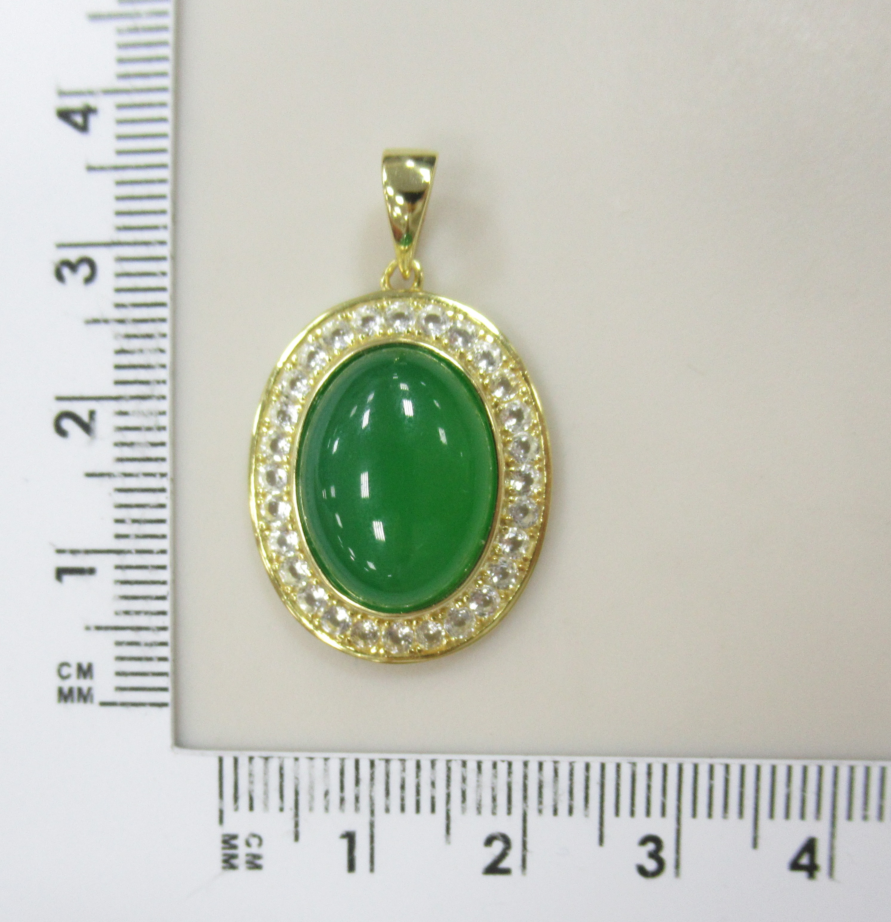 Серебряная подвеска с халцедоном